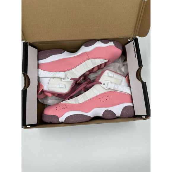 *NEW* Youth NIKE AIR Jordan 6 Rings J (GS)  CORAL CHALK (323419 616) Size 6 - Picture 11 of 14